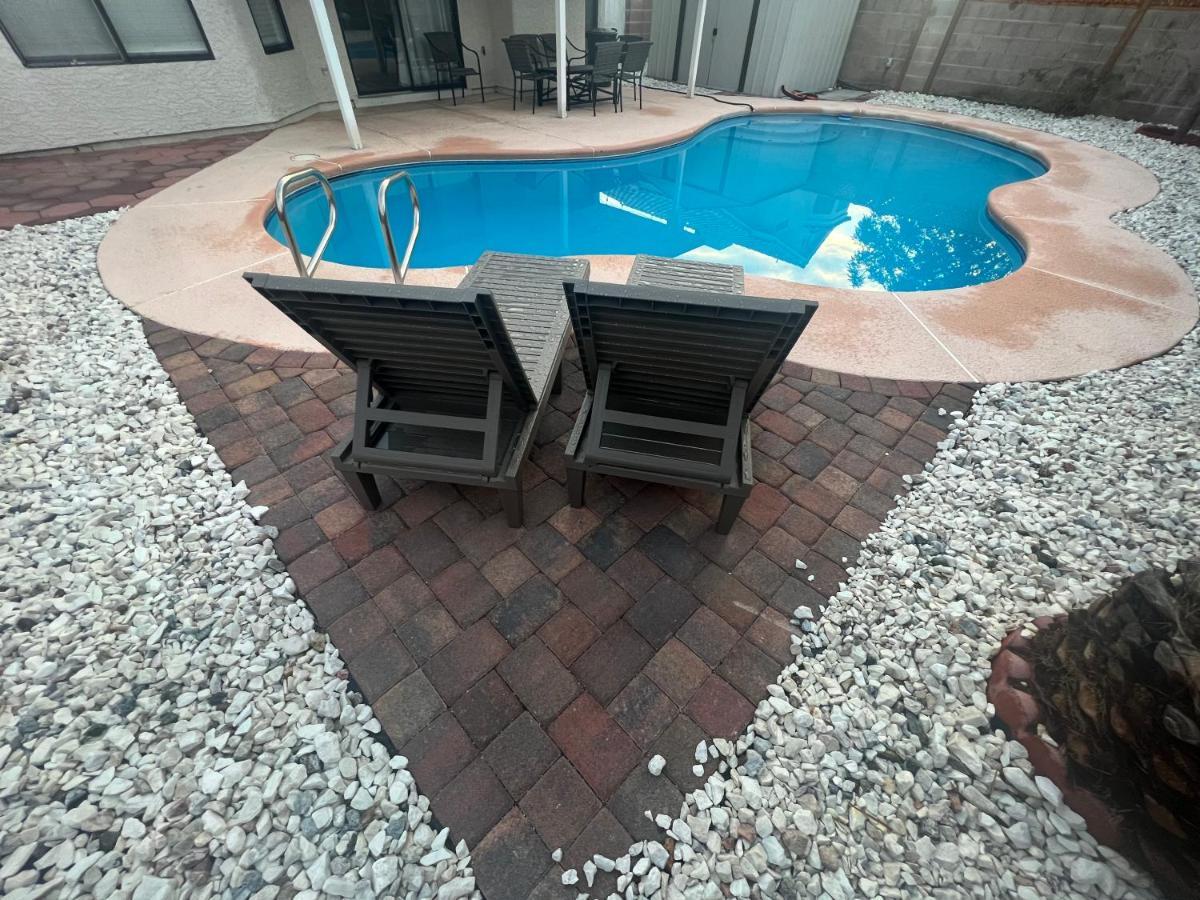 Large Pool & Patio Cozy Single Story Family House Villa Las Vegas Kültér fotó